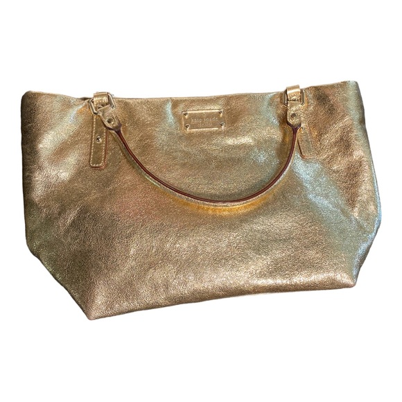 Kate Spade Gold Metallic Tote Bag - Picture 8 of 16